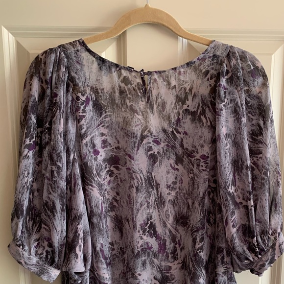 Guess Purple Print Blouse - Picture 7 of 7